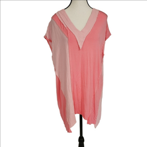 POL Patchwork Oversized T-Shirt Dress Size Small